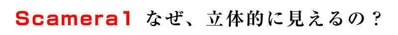 Scamera1 なぜ、立体的に見えるの?